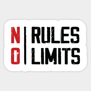 NO RULES NO LIMIT Sticker